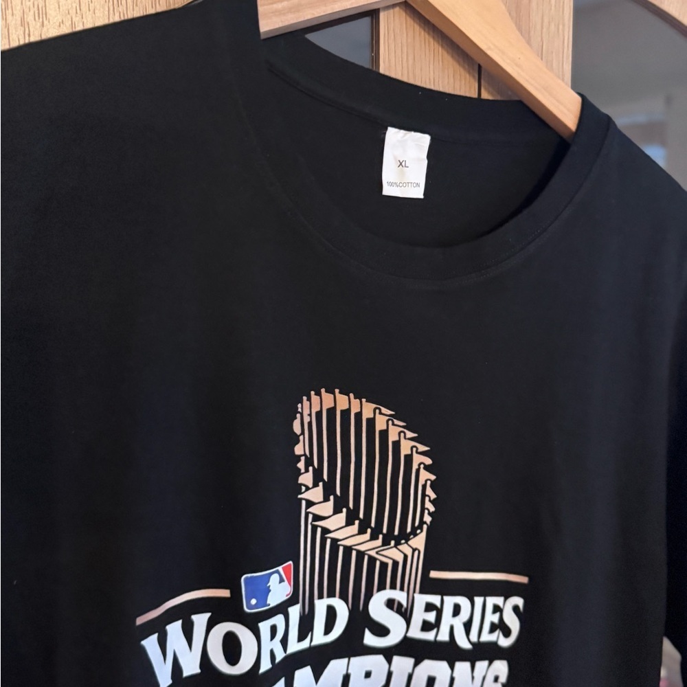 Los Angeles Dodgers World Series Champions Black T-Shirt XL | MLB Baseball - Picture 3 of 5